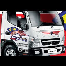 FUSO Limited Edition Merdeka Truck Sticker Campaign